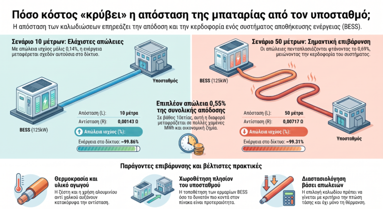 Πόσο κόστος «κρύβει» η απόσταση της Μπαταρίας από τον Υποσταθμό;