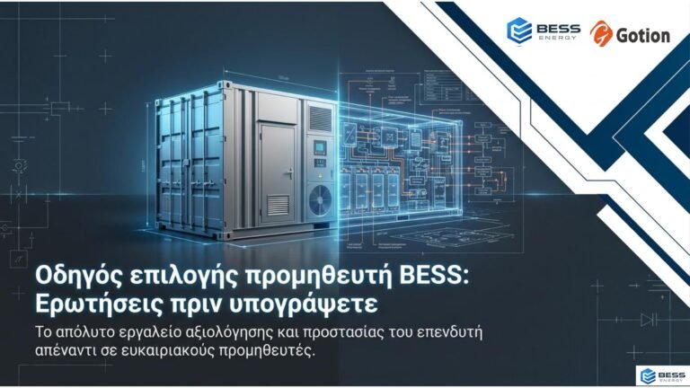 ΟΔΗΓΟΣ ΕΠΙΛΟΓΗΣ ΠΡΟΜΗΘΕΥΤΗ BESS 2026
